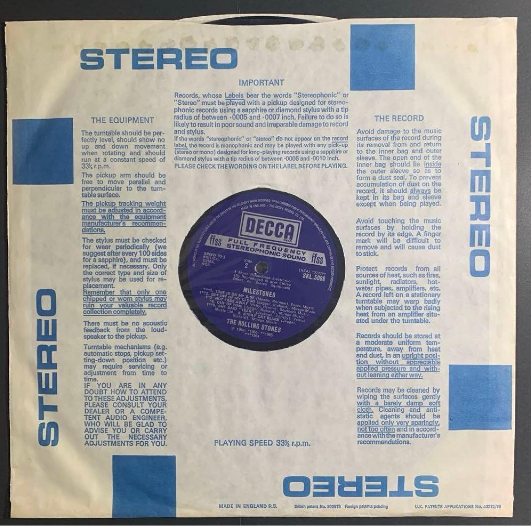 The Rolling Stones / Milestones UK盤LP