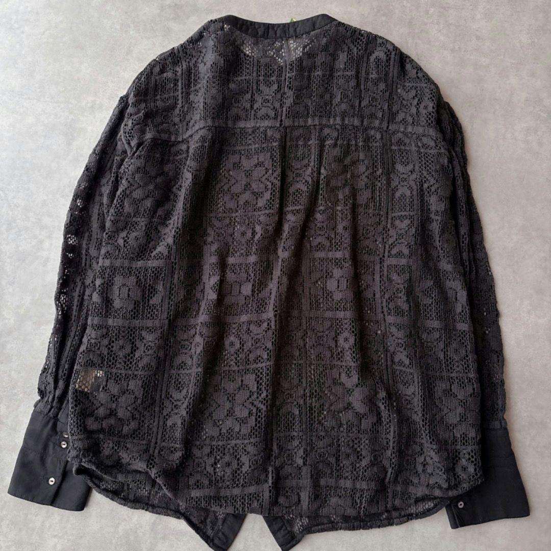 【美品:クリーニング済】TODAYFUL ブラック　レースシャツ　トゥデイフル