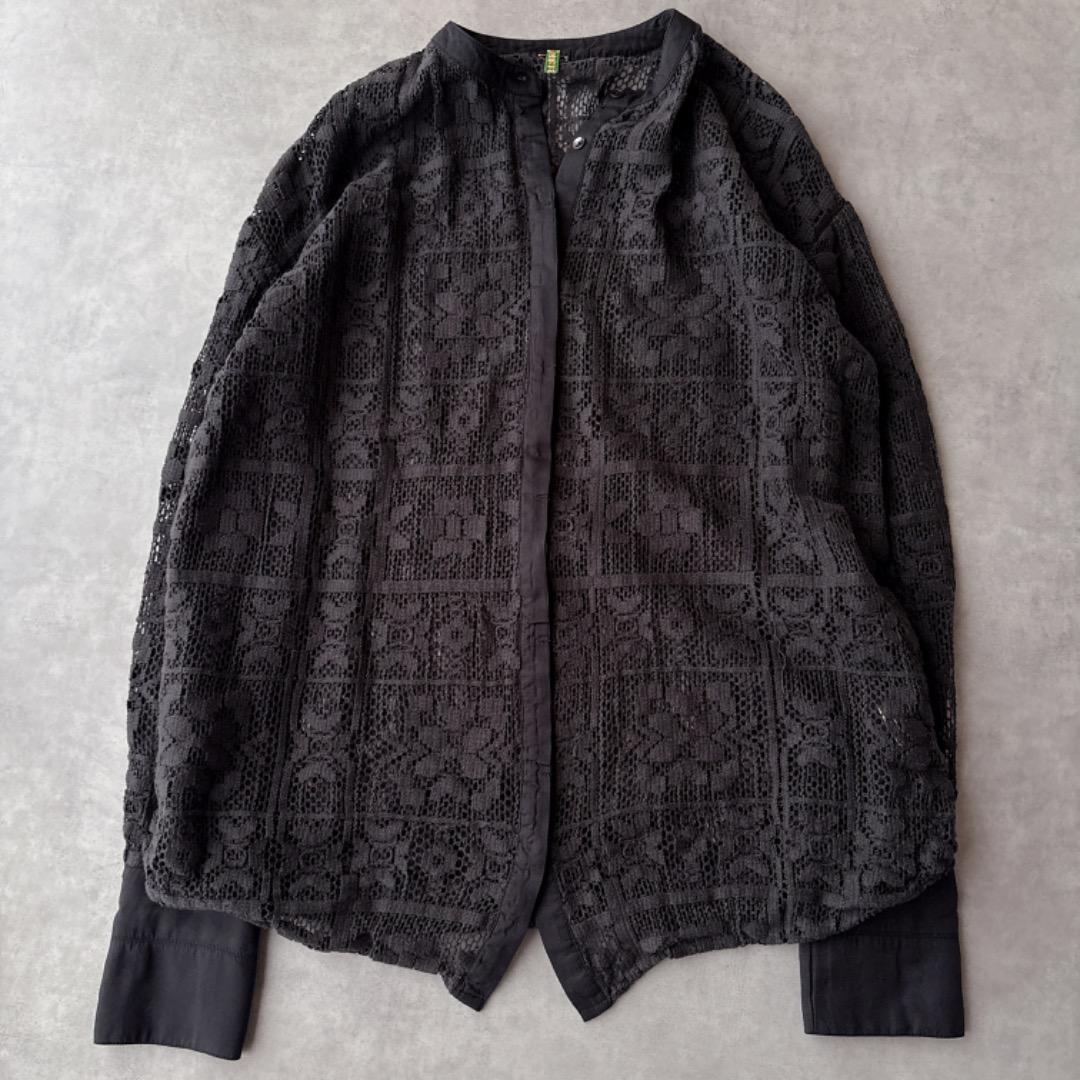 【美品:クリーニング済】TODAYFUL ブラック　レースシャツ　トゥデイフル