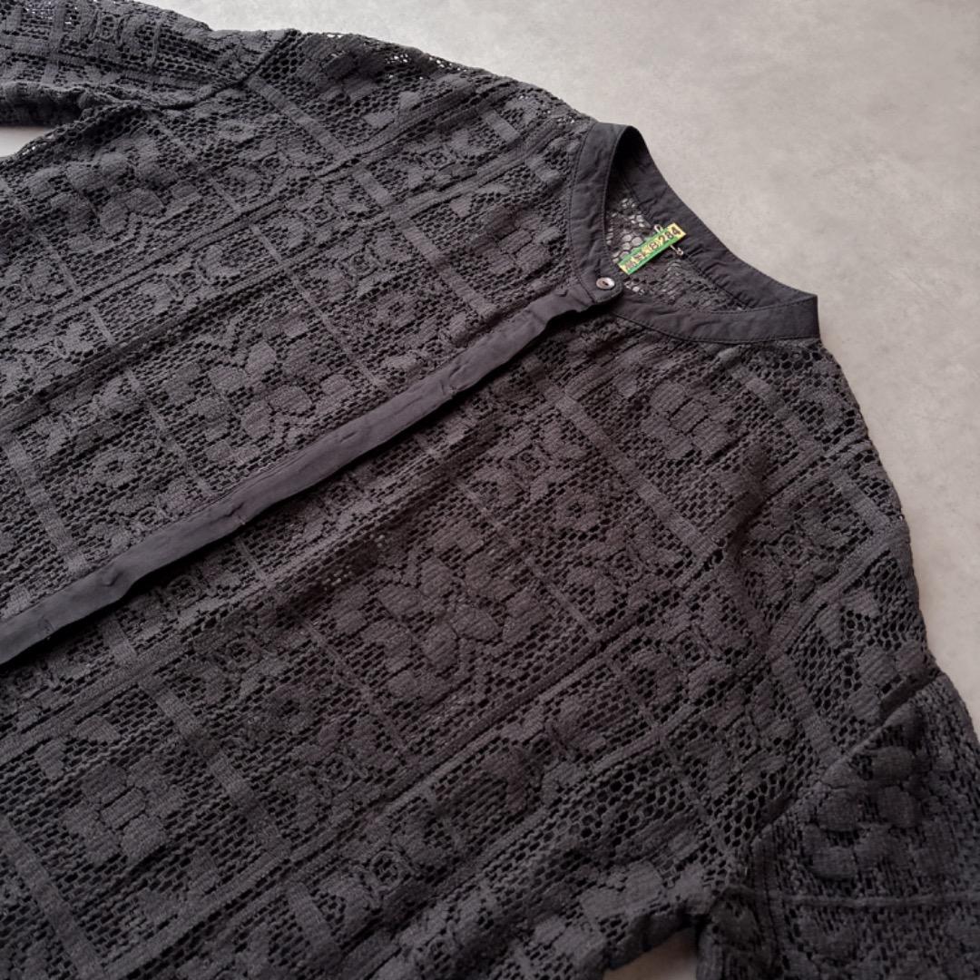 【美品:クリーニング済】TODAYFUL ブラック　レースシャツ　トゥデイフル