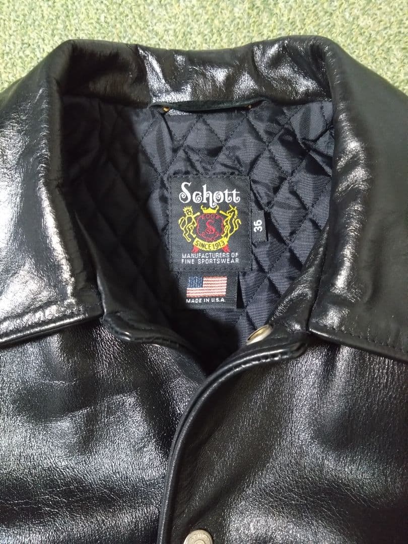 新品未使用　Schott　カウハイド　コーチジャケット　クロムハーツ　リベット付