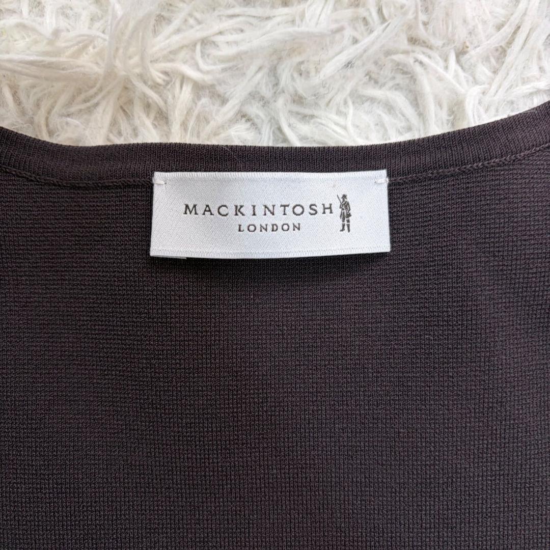 16997✨マッキントッシュ ファー ニットベスト ブラウン 38 M