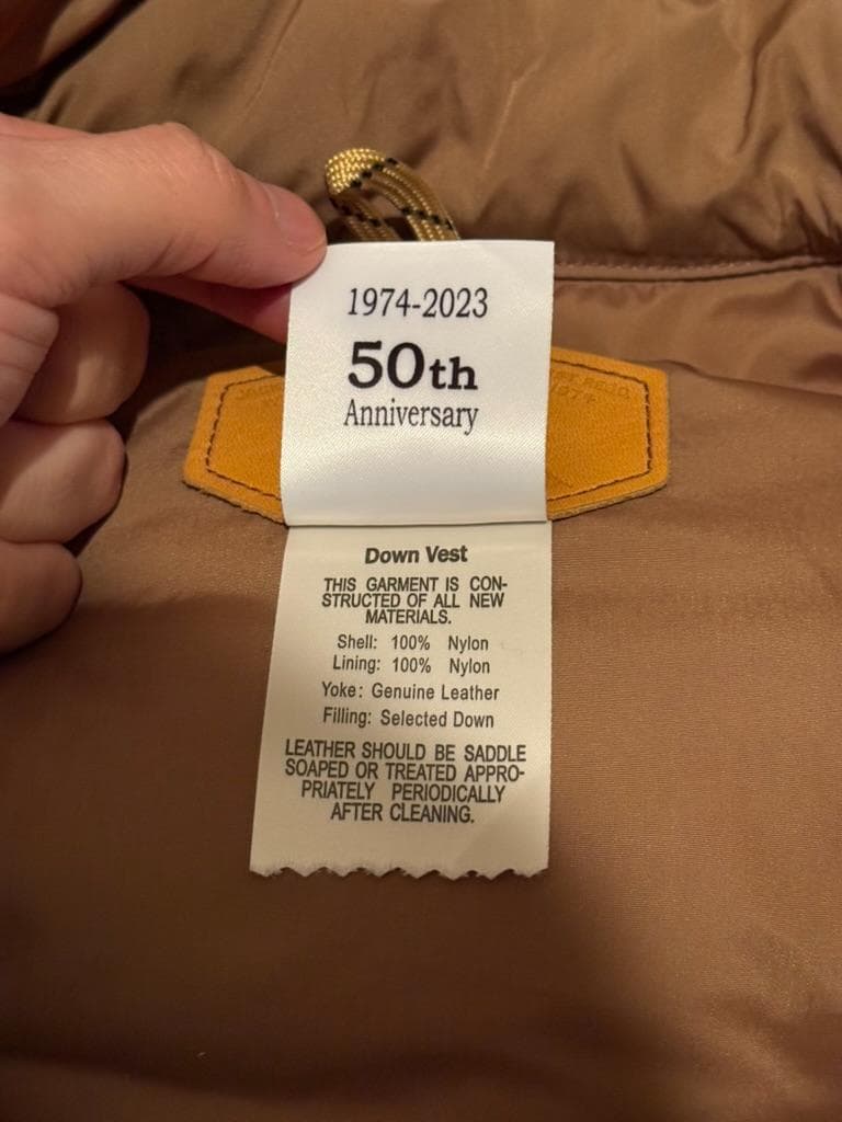 Rocky Mountain Featherbed 50周年記念 ダウンベスト