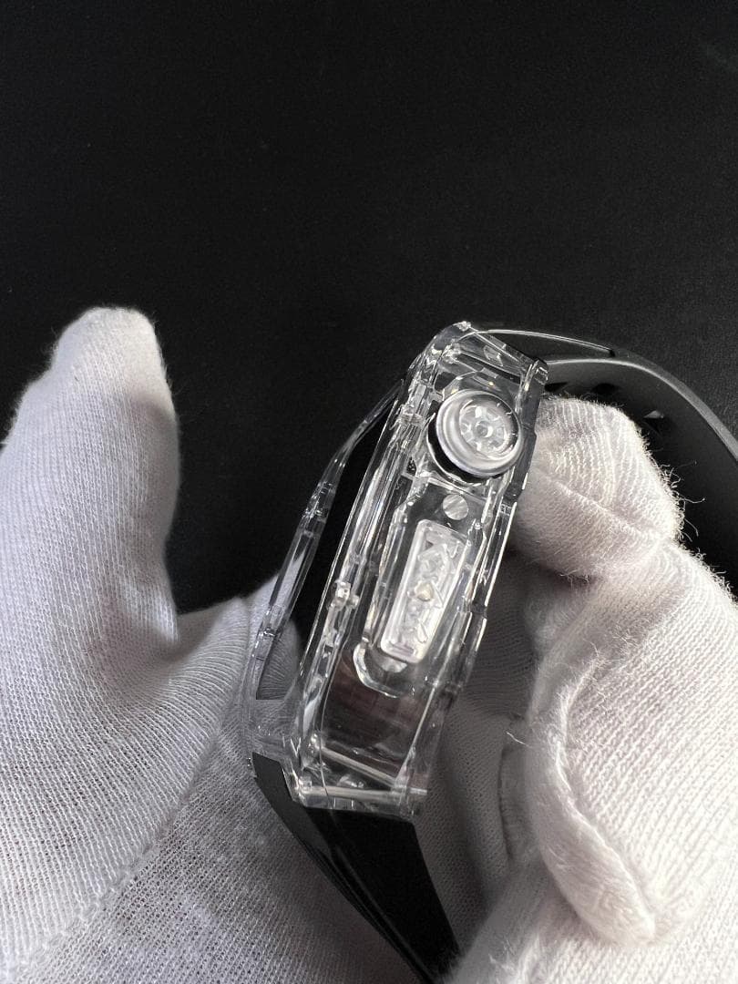 アップルウォッチ カスタム　パーツ　ケース 44/45MM 高級。