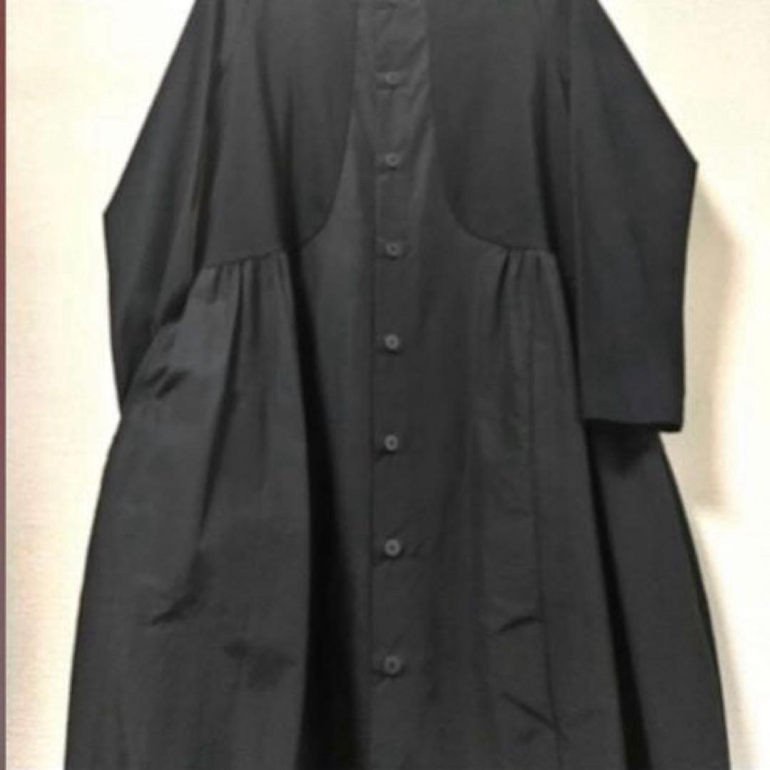 ★CRESCENT★異素材前開きワンピ♪コート♪超美品！！