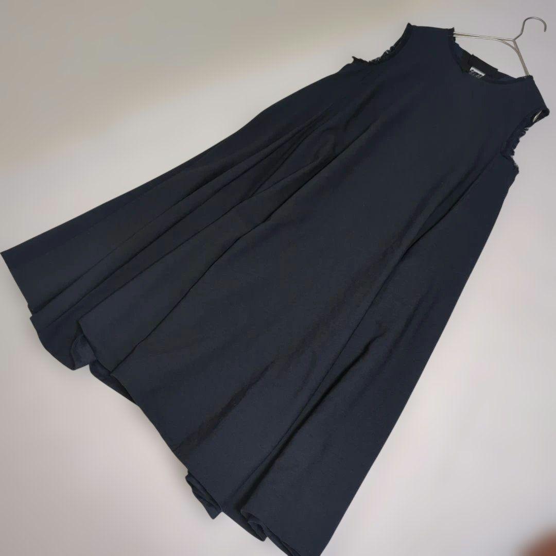 美品✨martinique マルティニーク ツイード ワンピース ネイビー 紺