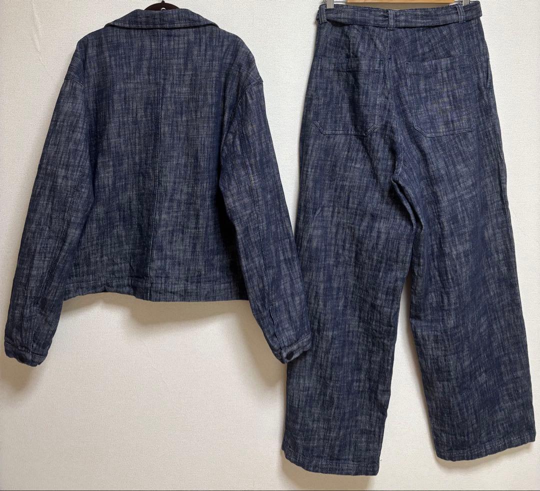 ZARAデニムセットアップ　オーバーサイズ　ワイドパンツ