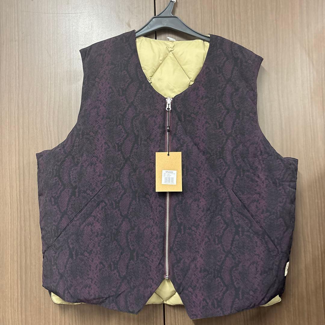 ジャケット・アウター STUSSY PYTHON REVERSIBLE VEST