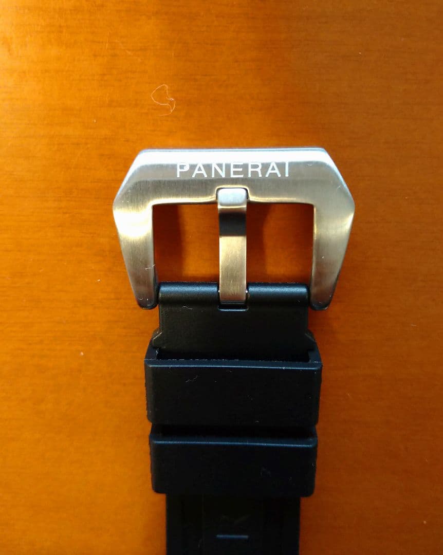 お*パ様 【OFFICINE PANERAI 44m用】ラバーベルト／ブラック
