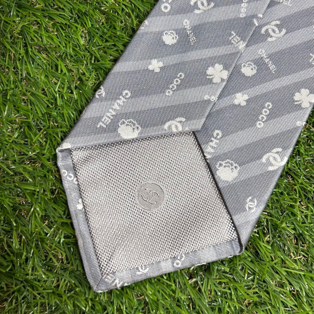 CHANEL シャネル ネクタイ ココマーク ストライプ 高級 保管品