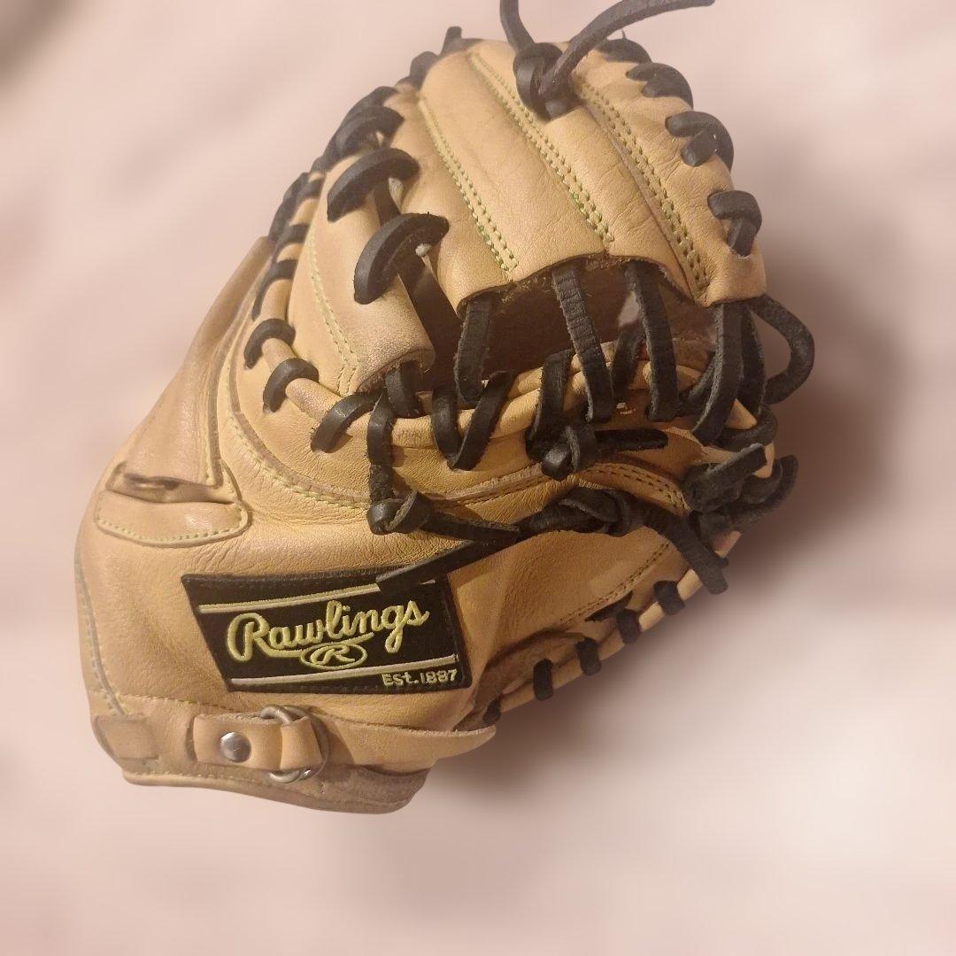 Rawlings 少年野球キャッチャーミット キャメル(4～6年向き高学年用)