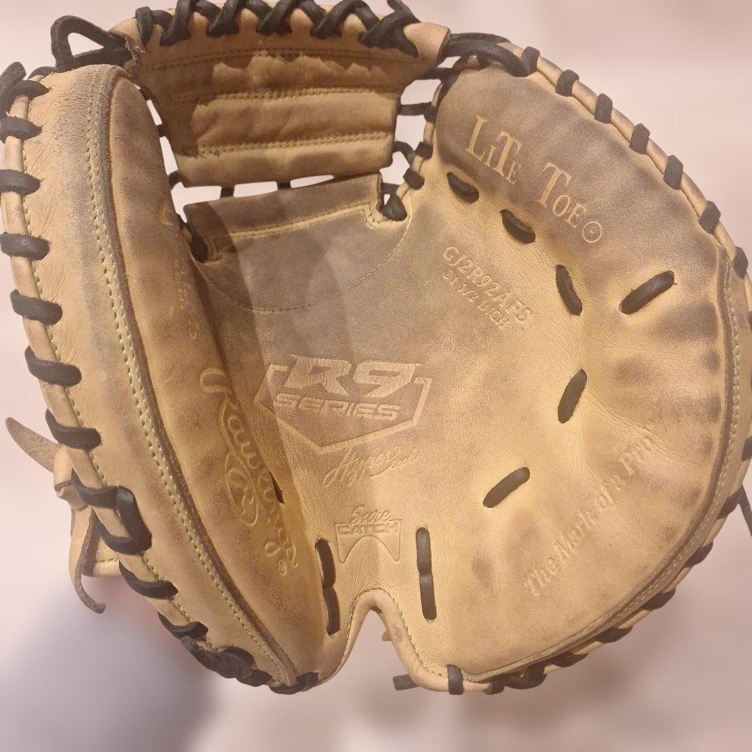 Rawlings 少年野球キャッチャーミット キャメル(4～6年向き高学年用)