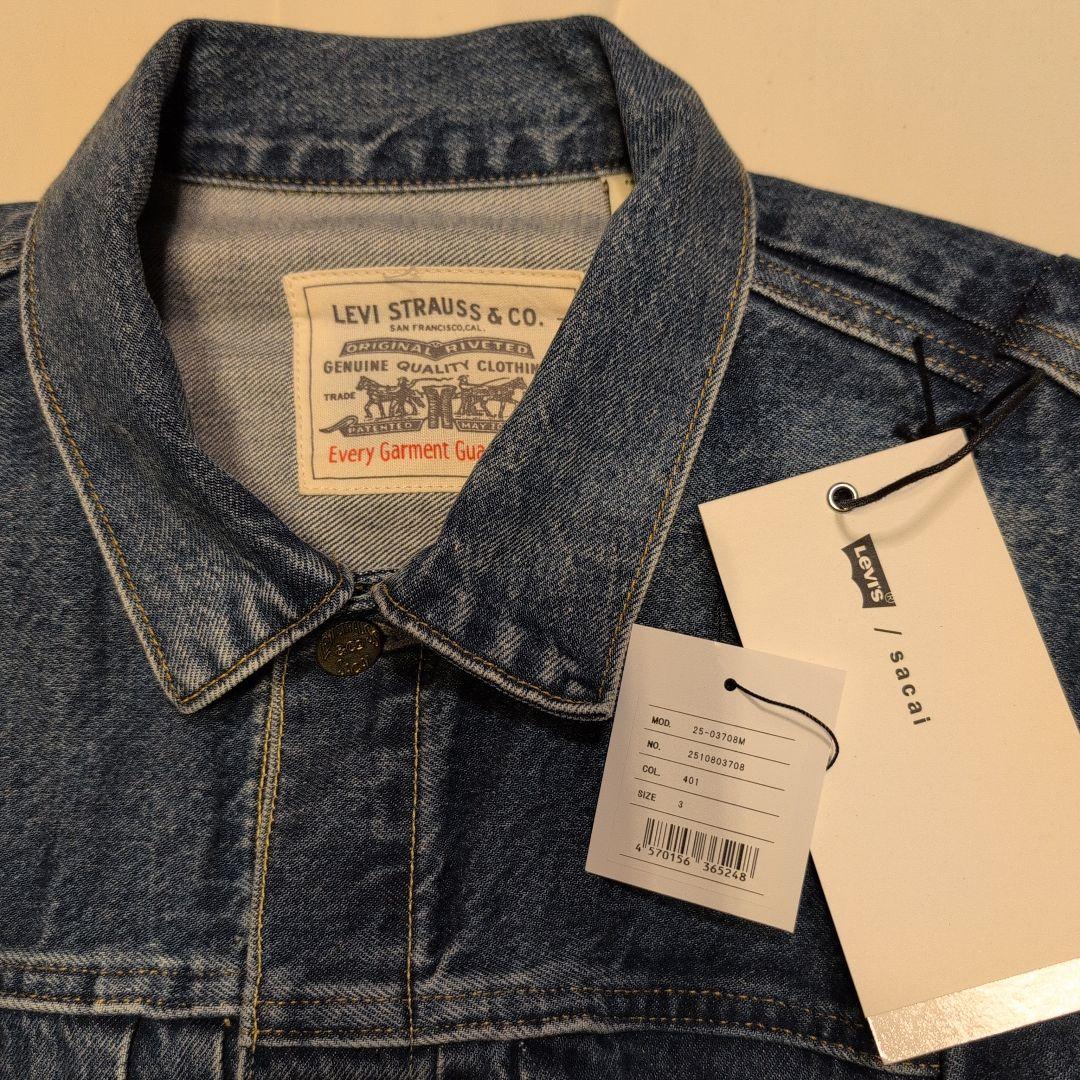 sacai Levi's デニムジャケット Lサイズ