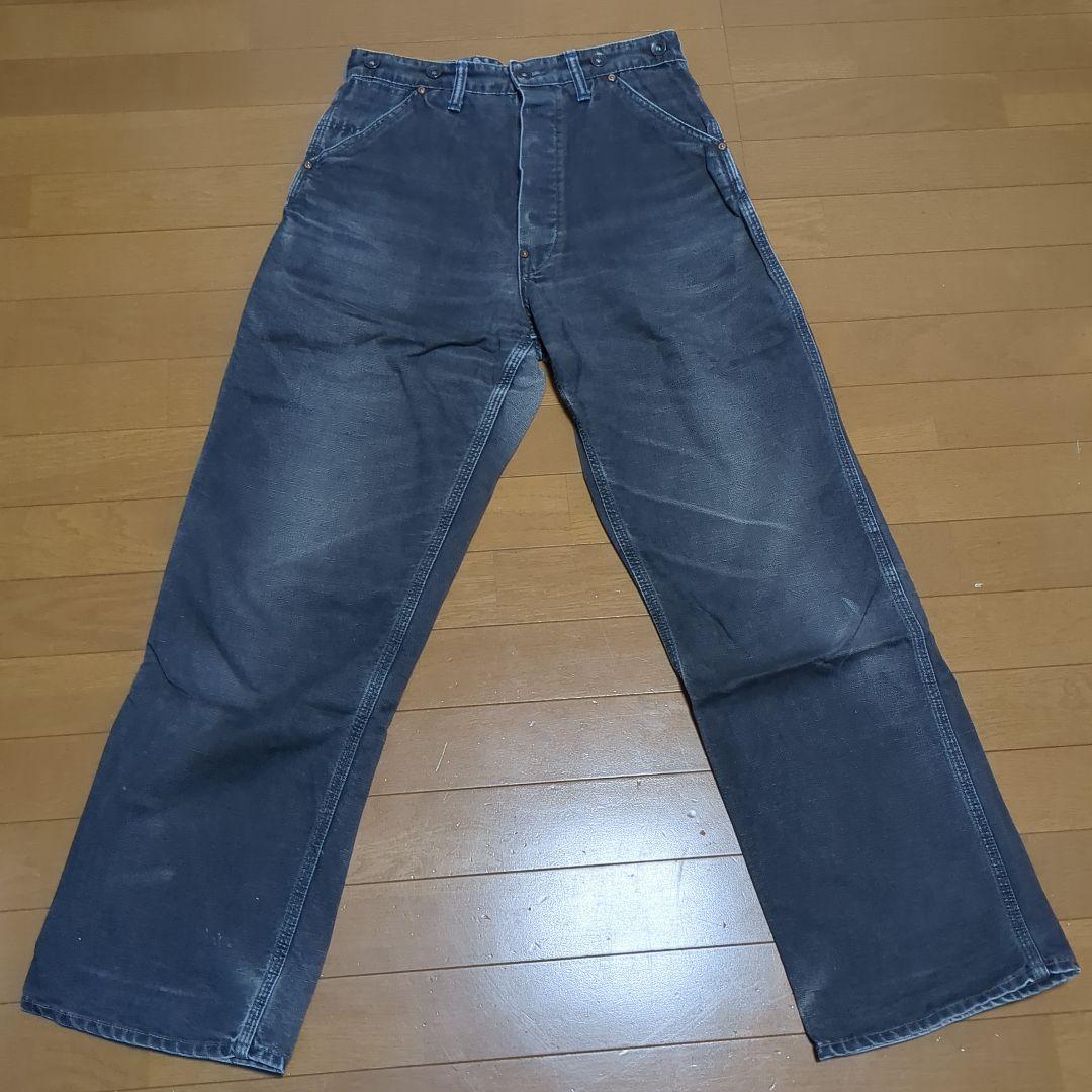 専用！リアルマッコイズ　ブラックダック　ペインターパンツ　バックルバック