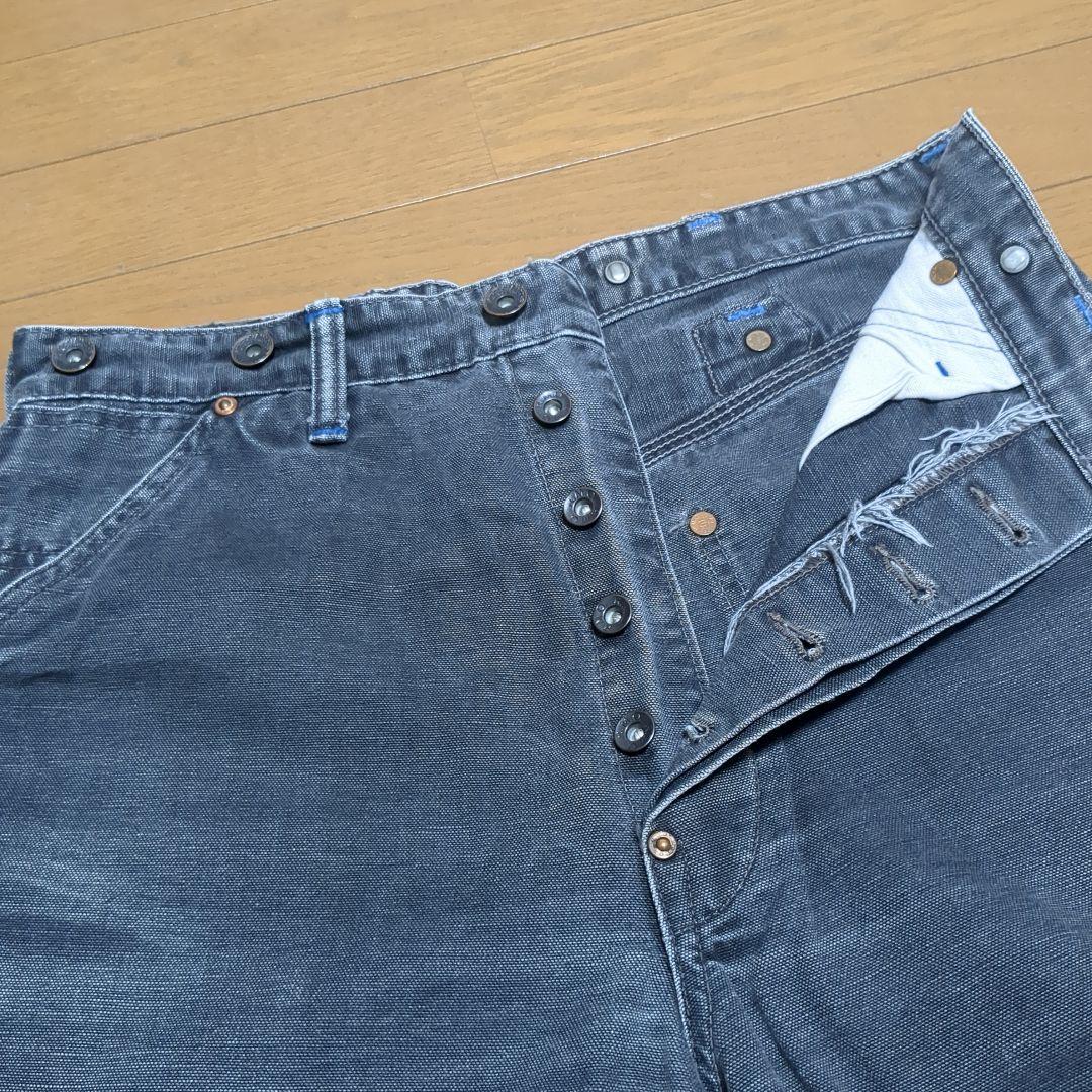 専用！リアルマッコイズ　ブラックダック　ペインターパンツ　バックルバック