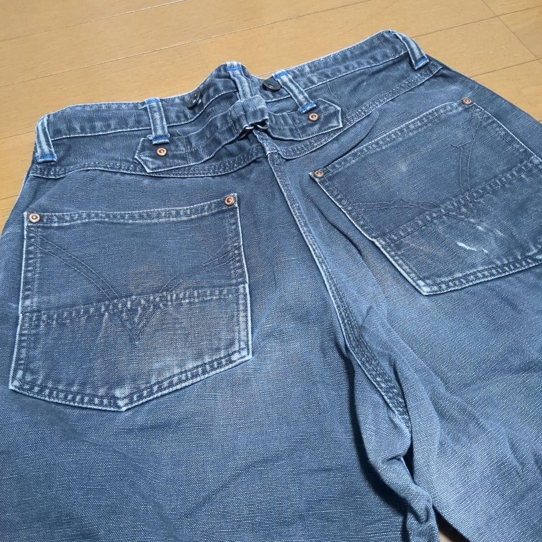 専用！リアルマッコイズ　ブラックダック　ペインターパンツ　バックルバック