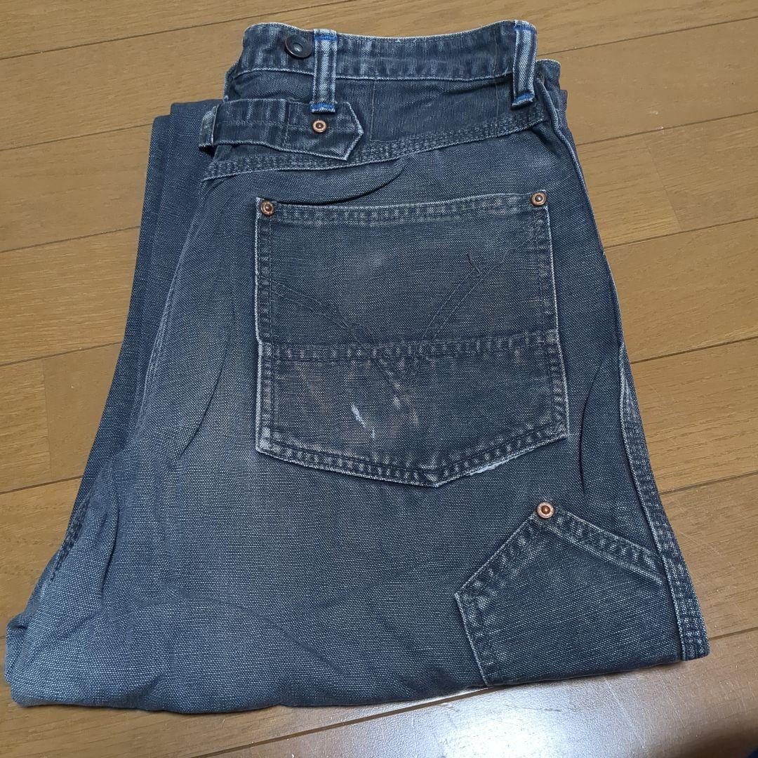 専用！リアルマッコイズ　ブラックダック　ペインターパンツ　バックルバック