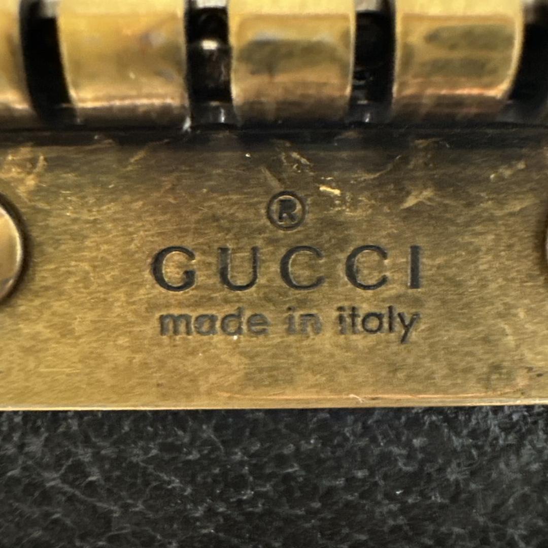 GUCCI　グッチ　マーモント　GG　6連キーケース　革　ブラック　 レザー