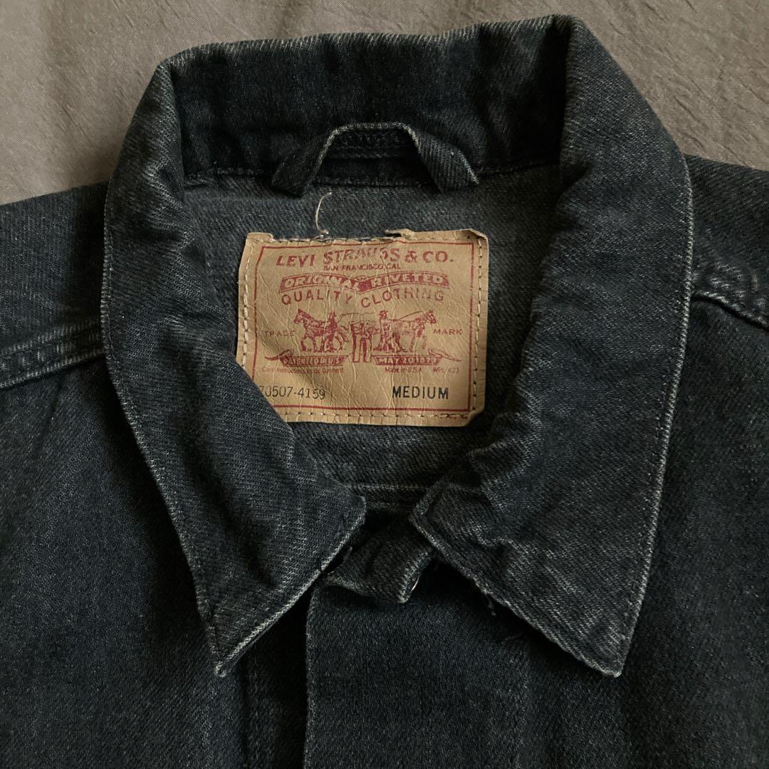 後染め　levi’s 70507 usa製　93年製　サイズM black