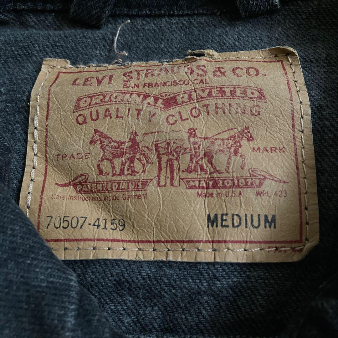 後染め　levi’s 70507 usa製　93年製　サイズM black
