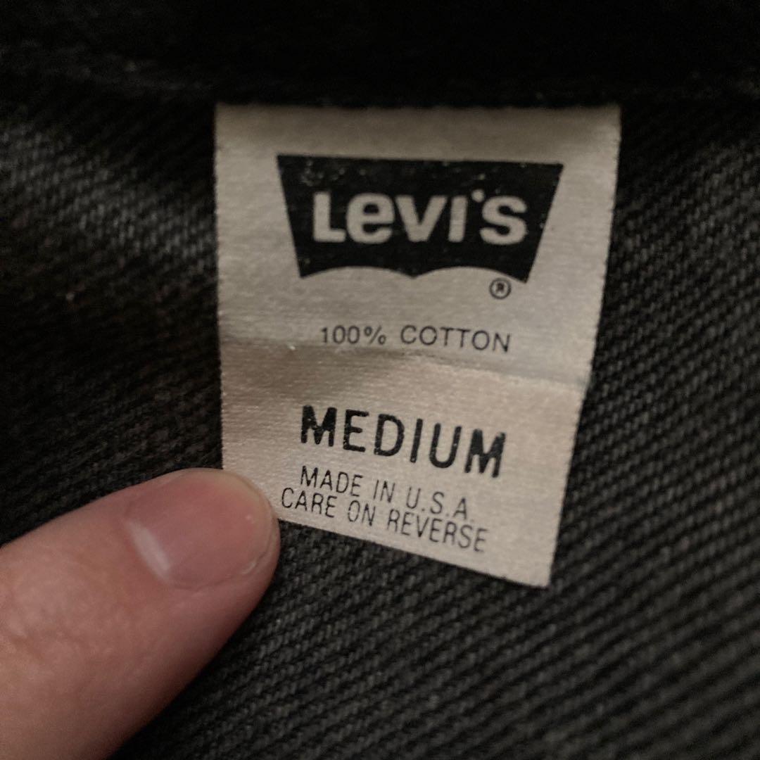 後染め　levi’s 70507 usa製　93年製　サイズM black