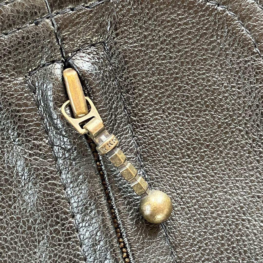 【良品】　PETROFF　LEATHER 本革　レザーベスト　L　ペトロフ