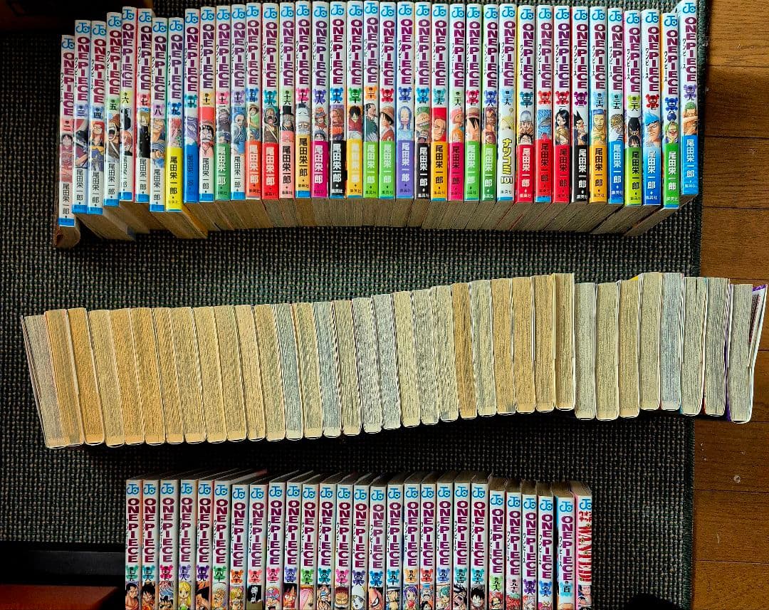 全初版　ワンピース　2～100巻 セット　ほぼ帯、チラシ有