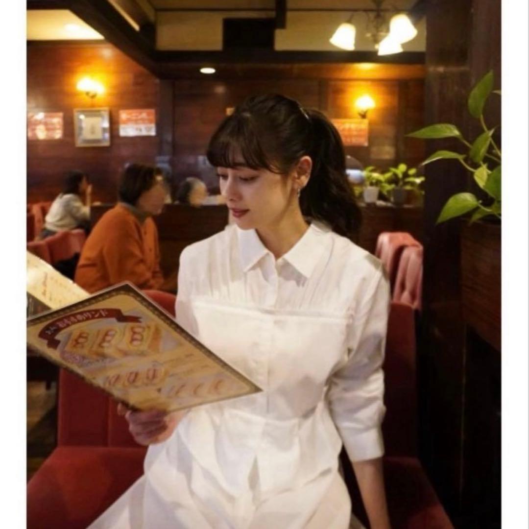 ワンピース Herlipto Peplum Poplin Shirt Dress
