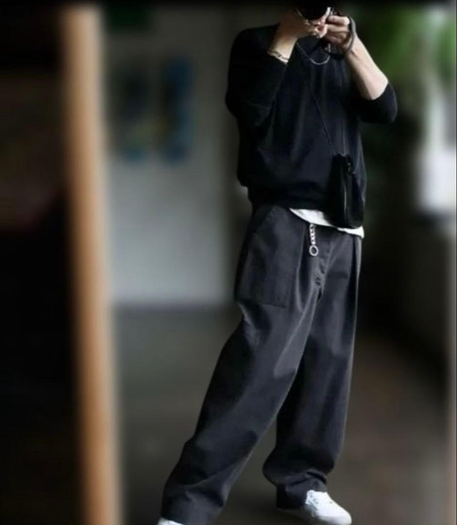 A.PRESSE USAF Hemmed Bottoms ブラック　サイズ1