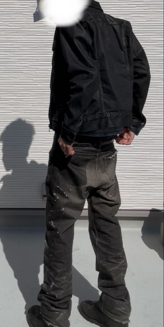 diesel コーティングデニムジャケット　着画