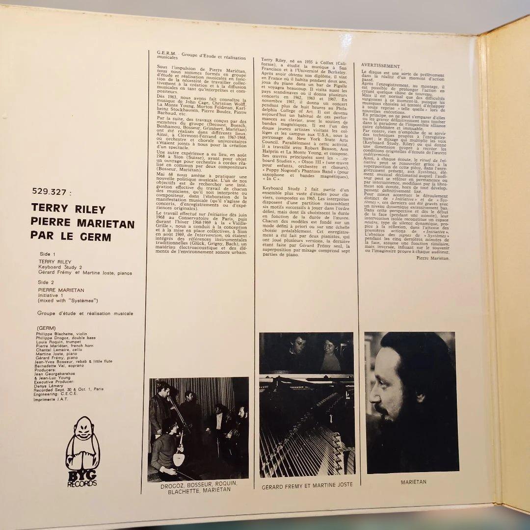 ✨️レア Terry Riley Keyboard Study 2 LP BYG