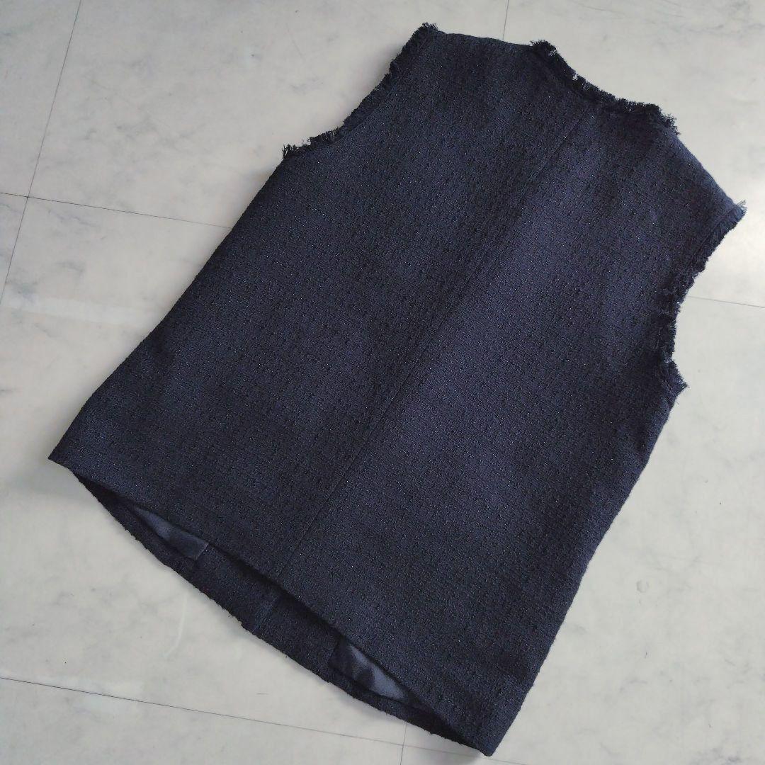 完売♡UNITED ARROWS ラメツイードフェイクパールボタン ベスト ジレ