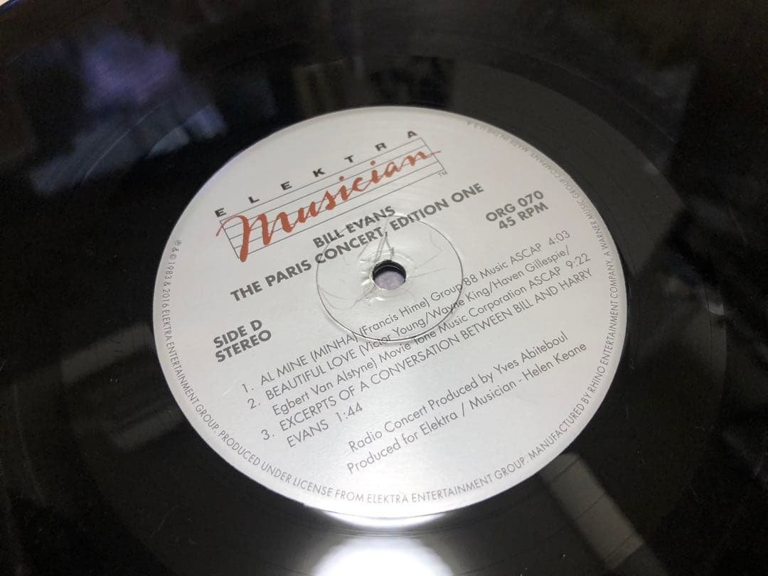 その他 ORG Bill Evans Paris Concert Edition One