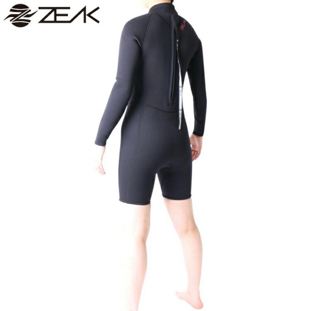 【新品未使用】zeak ウェットスーツ ロングスプリング レディース M