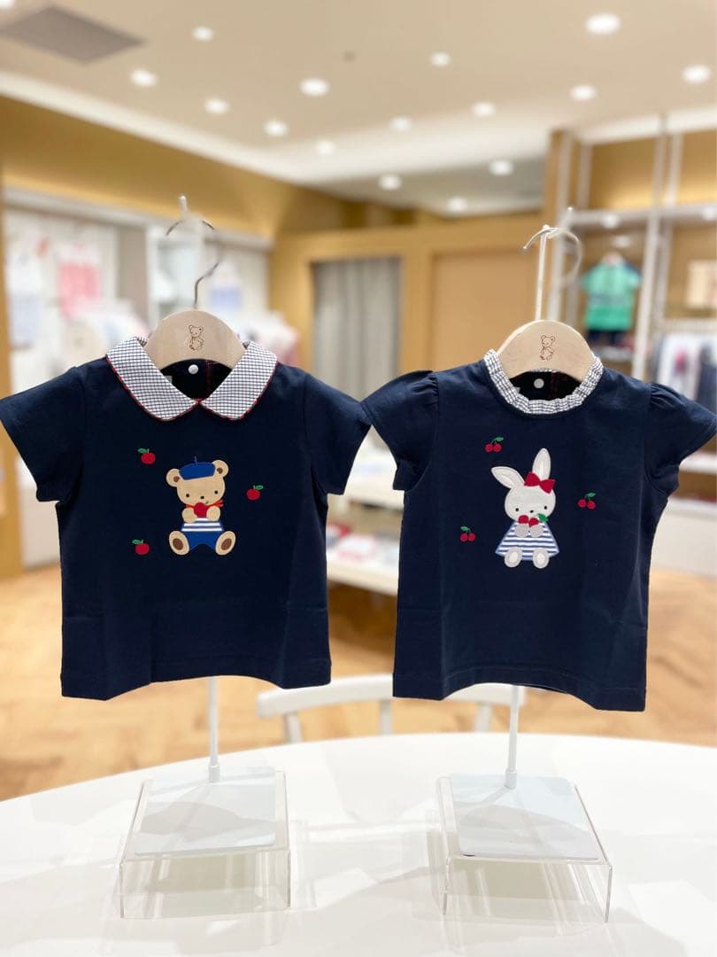 familiar ファミリア　襟付き半袖Tシャツ　90