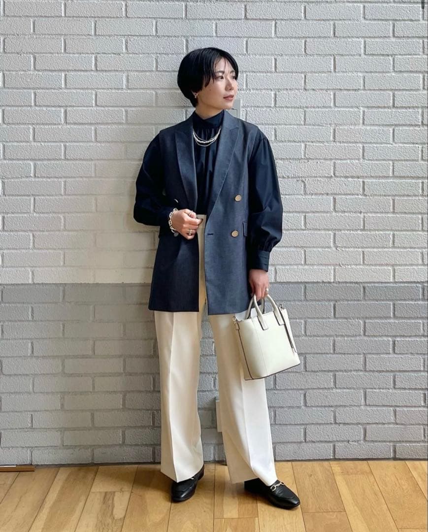 【美品】green label relaxingグリードシャンブレー ジレ