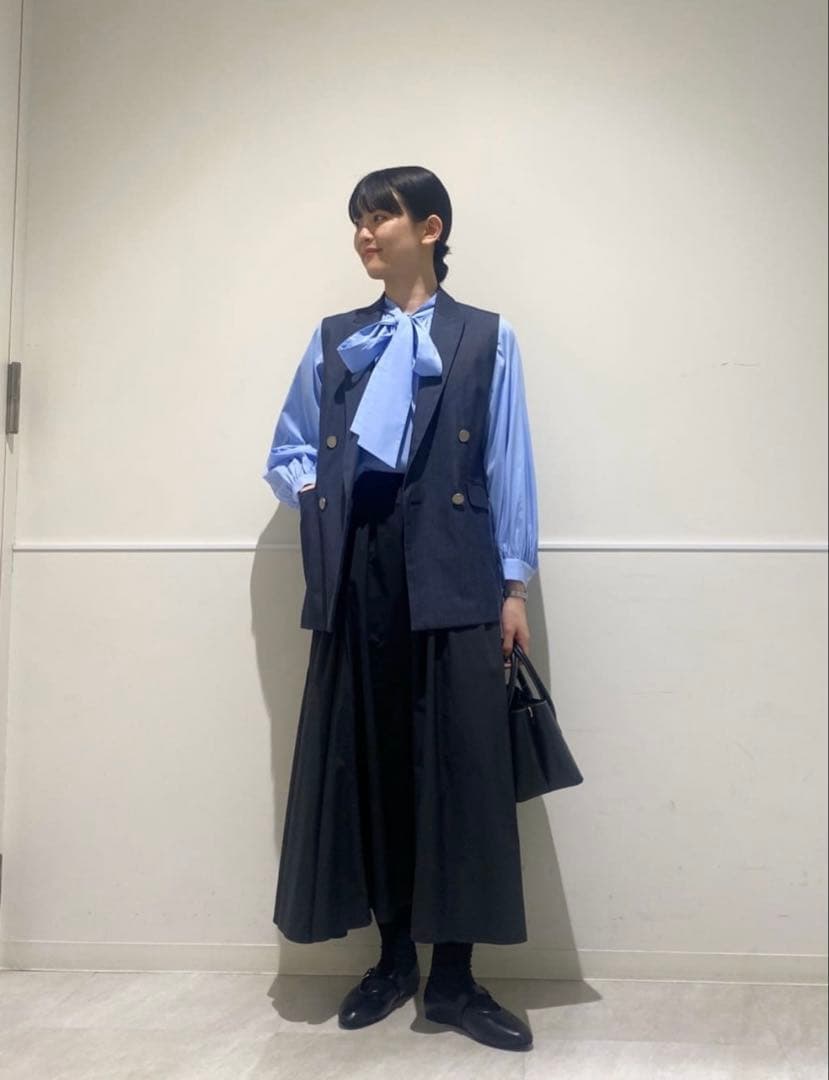 【美品】green label relaxingグリードシャンブレー ジレ