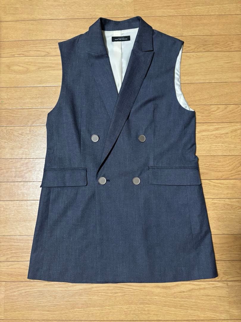 【美品】green label relaxingグリードシャンブレー ジレ