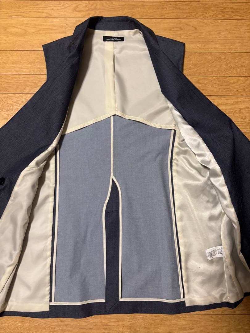 【美品】green label relaxingグリードシャンブレー ジレ