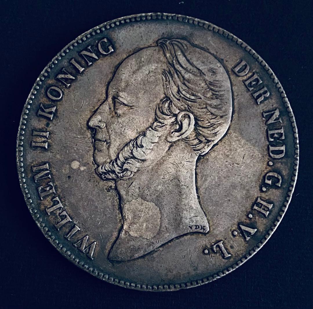 柴*狐様 1846年　オランダ 2-1/2G 銀貨 ライクスダールダー　グルデン