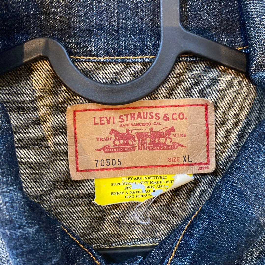 Levi's インディゴ デニムジャケット 70505 XL