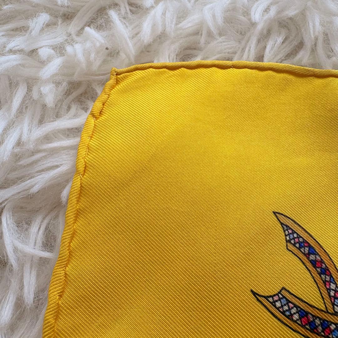 美品♡ HERMES エルメス スカーフ カレ 90 イエロー フランス革命