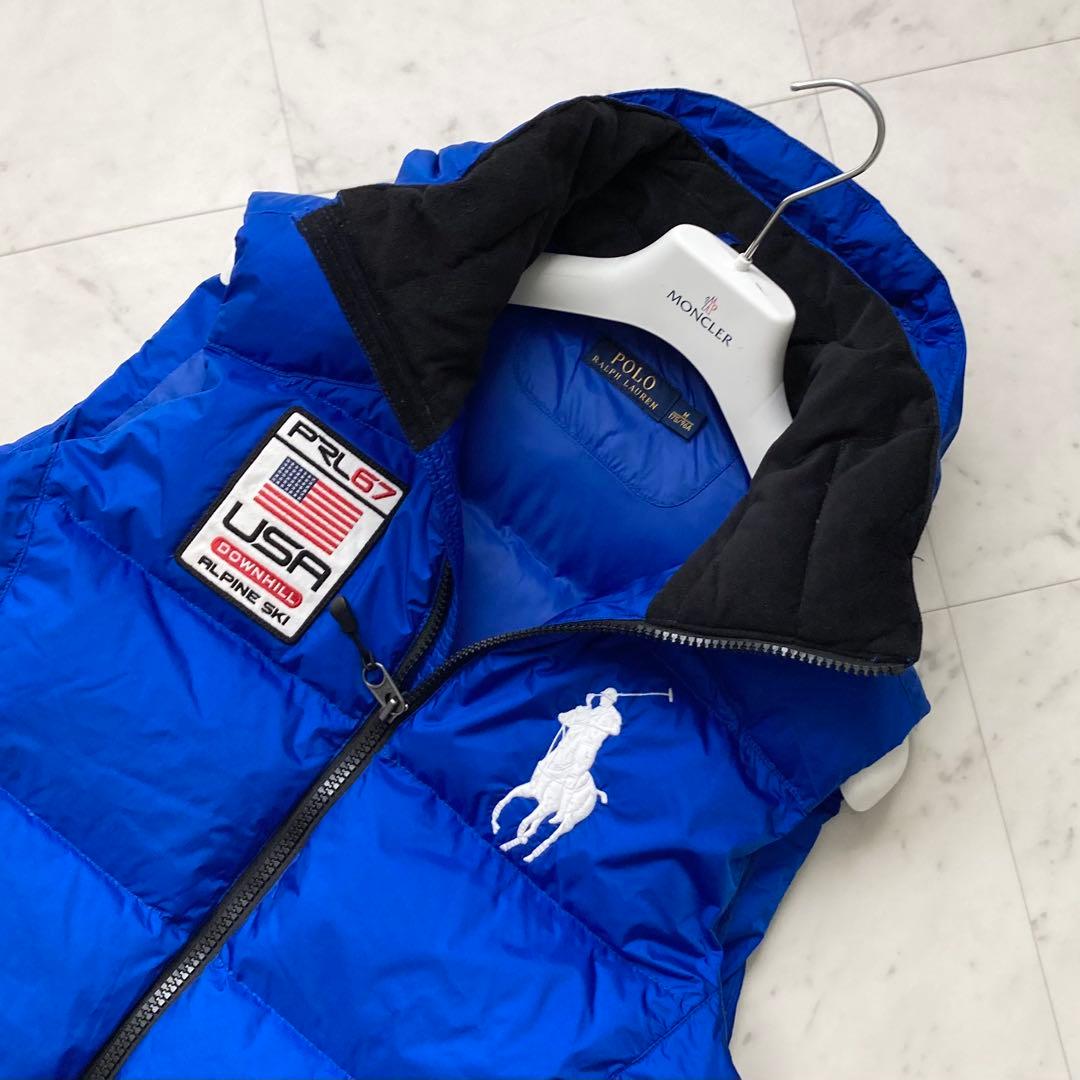 極美品 POLO RALPH LAUREN ダウンベスト ビッグポニー M