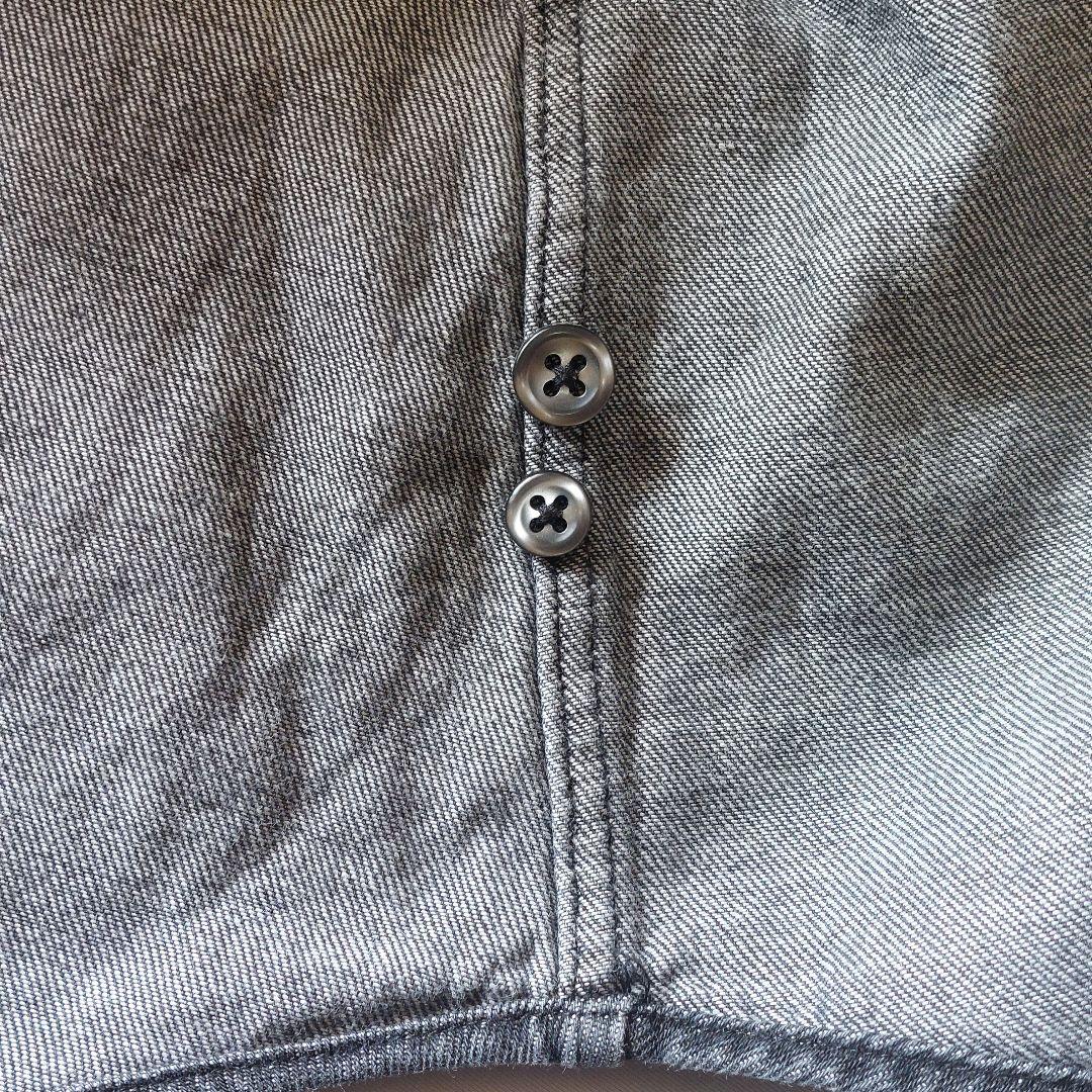 POLO RALPH LAUREN スリムフィット デニムシャツ ポニー刺繍 黒