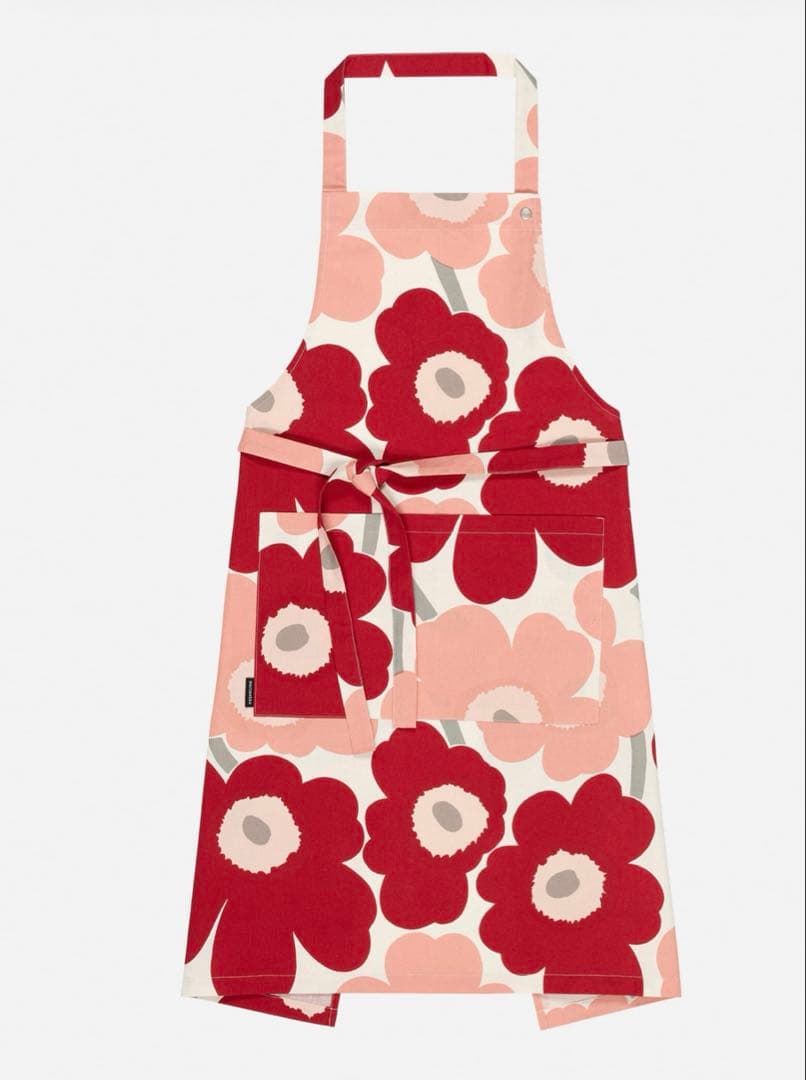 新品　marimekko マリメッコ　エプロン　ピックパッカネン
