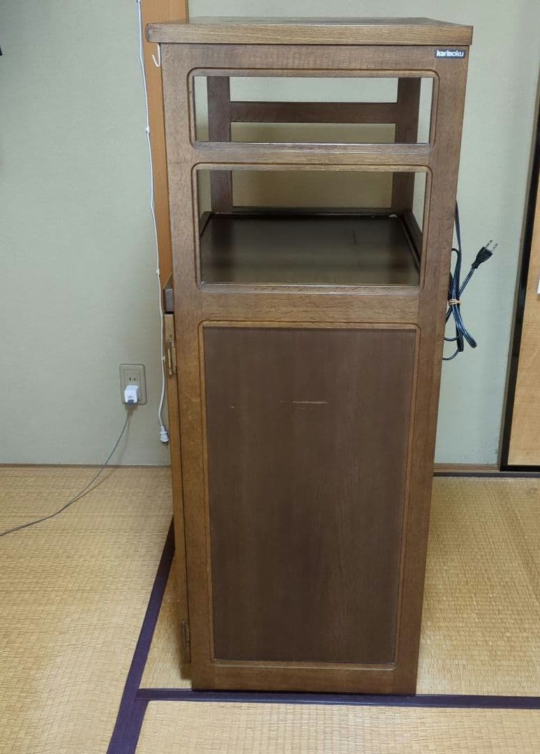 karimoku カリモク　キッチン収納　レンジ台　米びつ付き