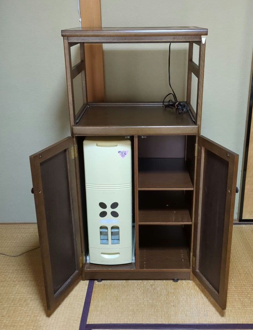 karimoku カリモク　キッチン収納　レンジ台　米びつ付き