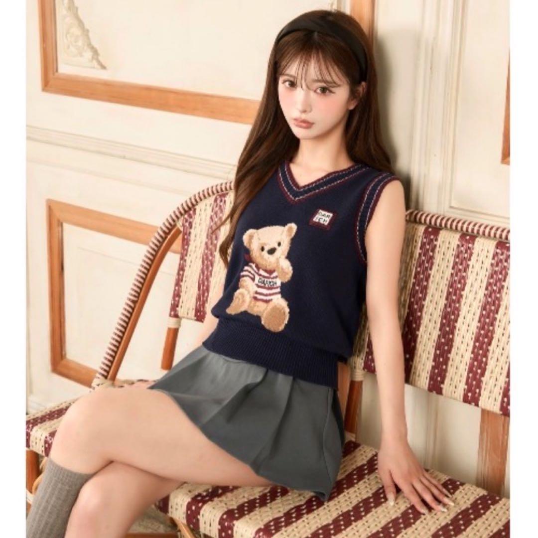 新品未開封　ダーリッチ darich ニットトップス　ネイビー　FREE