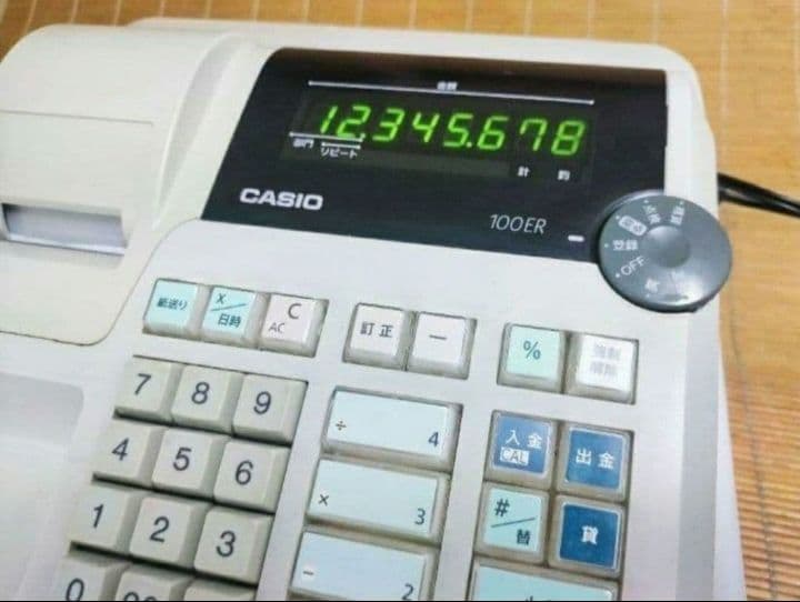 カシオレジスター　100ER　簡単便利特殊　送料込　260110