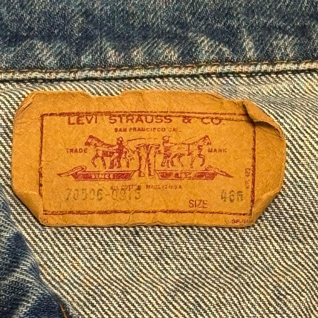 【1986年製】USA製 リーバイス 70506 希少サイズ46 ヴィンテージ